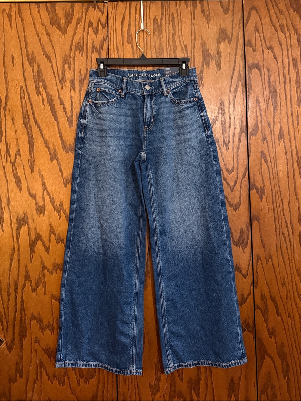 American Eagle Dreamy Drape Ultra Wide Leg Jeans 23W Short NWT